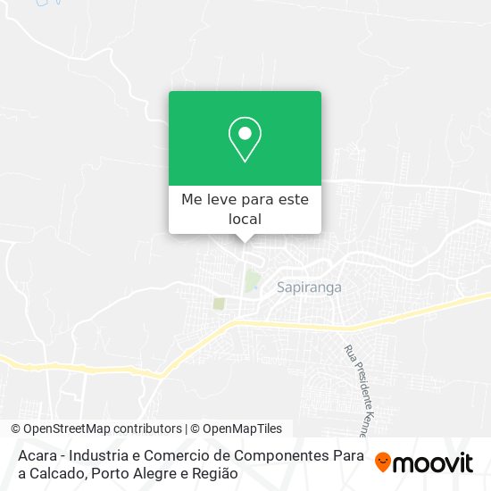 Acara - Industria e Comercio de Componentes Para a Calcado mapa