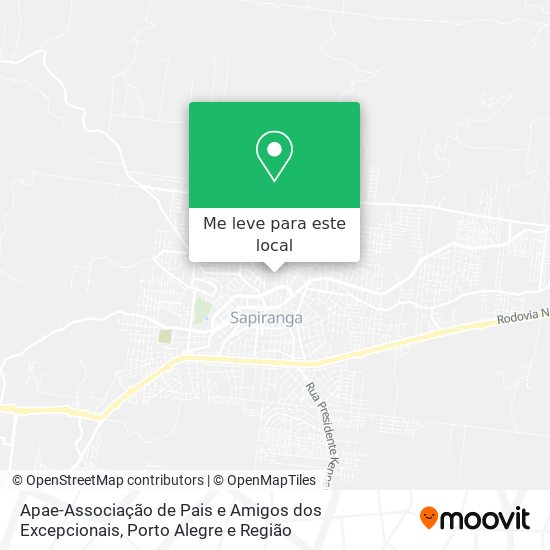 Apae-Associação de Pais e Amigos dos Excepcionais mapa