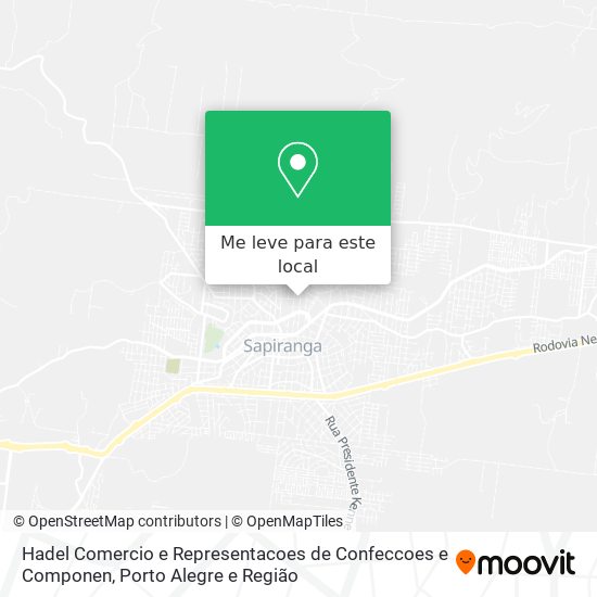 Hadel Comercio e Representacoes de Confeccoes e Componen mapa