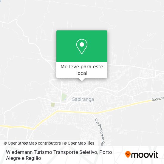 Wiedemann Turismo Transporte Seletivo mapa