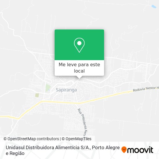 Unidasul Distribuidora Alimentícia S / A. mapa