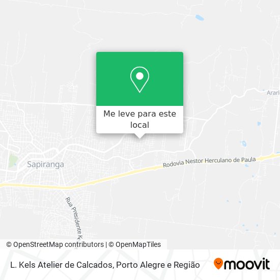 L. Kels Atelier de Calcados mapa