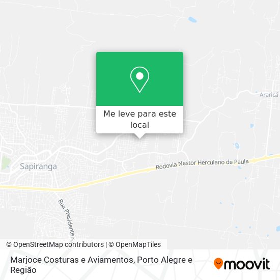 Marjoce Costuras e Aviamentos mapa
