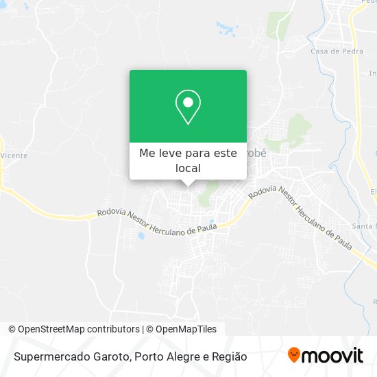 Supermercado Garoto mapa