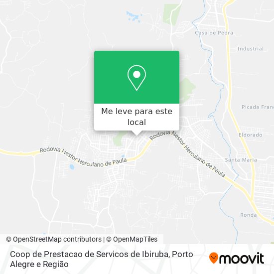 Coop de Prestacao de Servicos de Ibiruba mapa