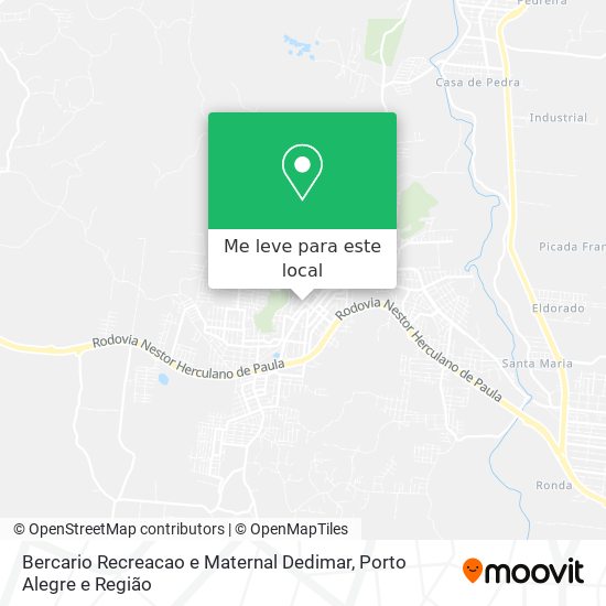 Bercario Recreacao e Maternal Dedimar mapa