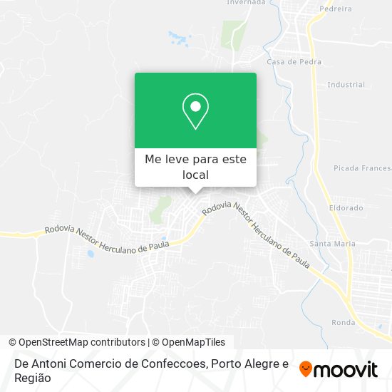 De Antoni Comercio de Confeccoes mapa