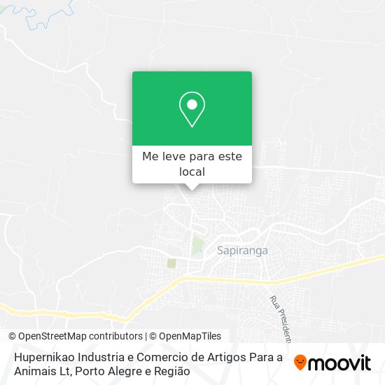 Hupernikao Industria e Comercio de Artigos Para a Animais Lt mapa