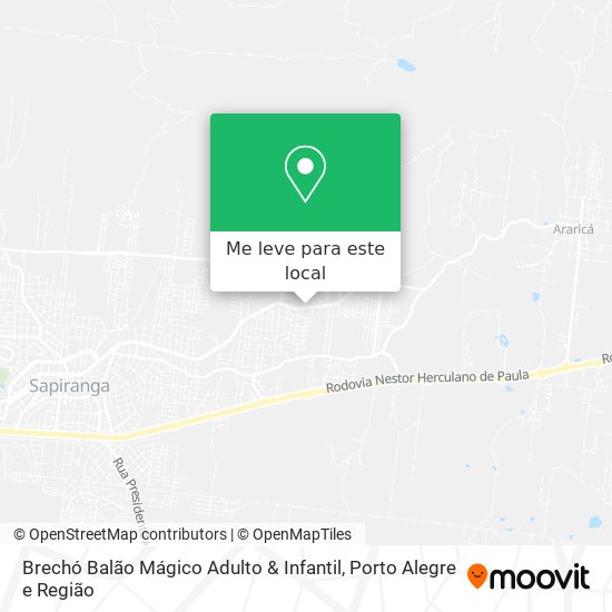 Brechó Balão Mágico Adulto & Infantil mapa