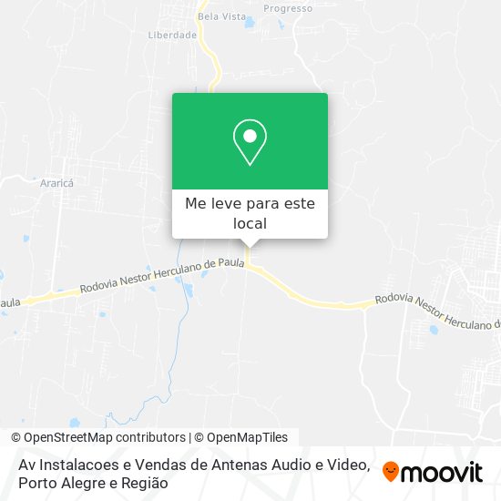 Av Instalacoes e Vendas de Antenas Audio e Video mapa