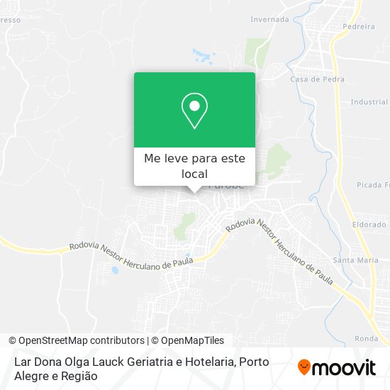 Lar Dona Olga Lauck Geriatria e Hotelaria mapa