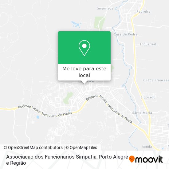 Associacao dos Funcionarios Simpatia mapa