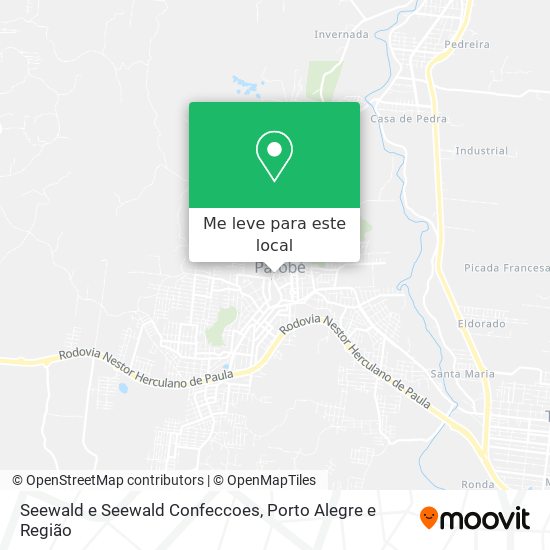 Seewald e Seewald Confeccoes mapa