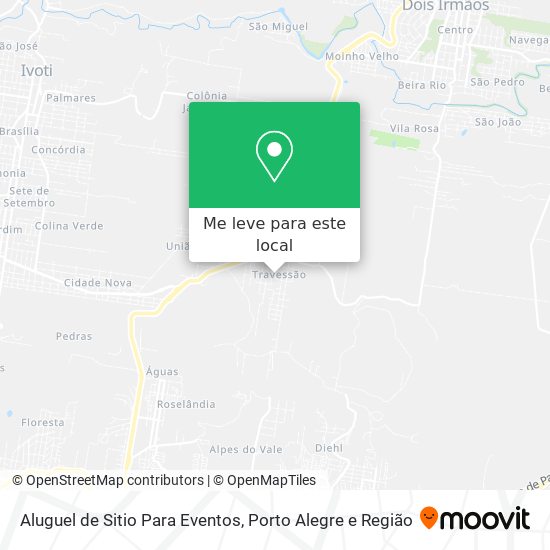 Aluguel de Sitio Para Eventos mapa