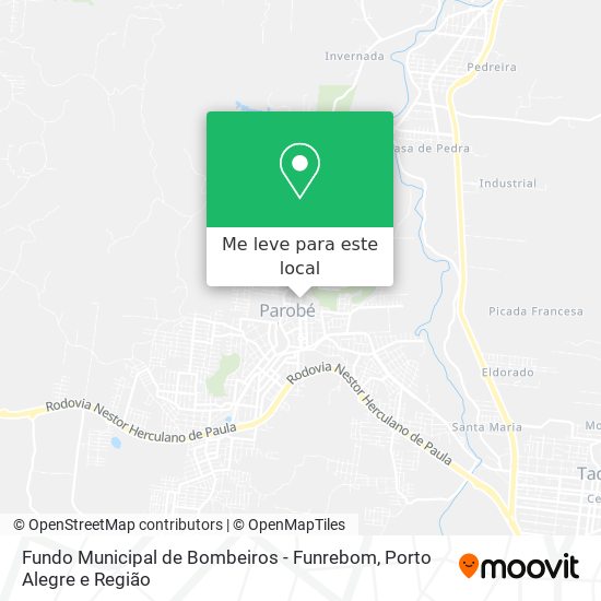 Fundo Municipal de Bombeiros - Funrebom mapa