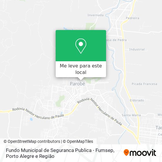 Fundo Municipal de Seguranca Publica - Fumsep mapa