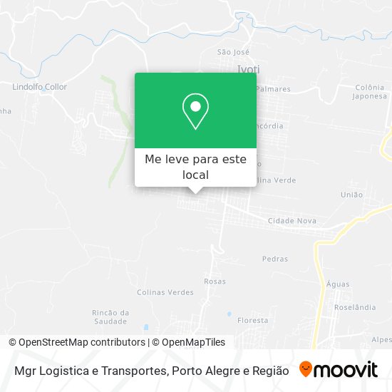 Mgr Logistica e Transportes mapa