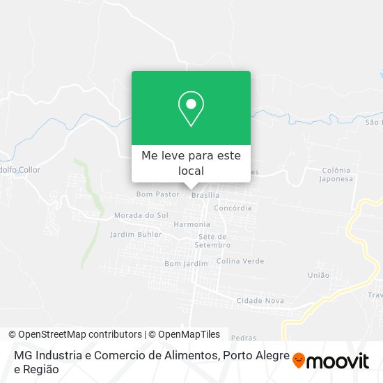MG Industria e Comercio de Alimentos mapa