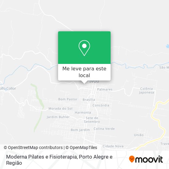 Moderna Pilates e Fisioterapia mapa