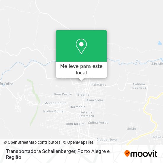 Transportadora Schallenberger mapa