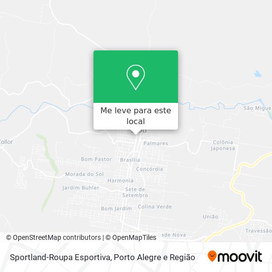 Sportland-Roupa Esportiva mapa