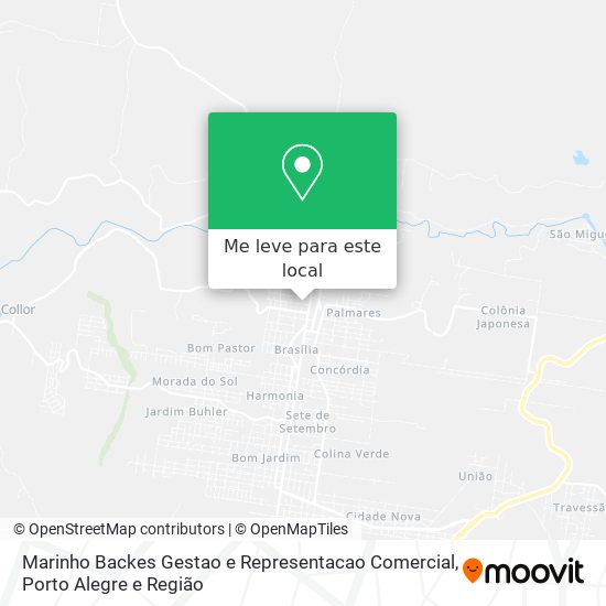 Marinho Backes Gestao e Representacao Comercial mapa