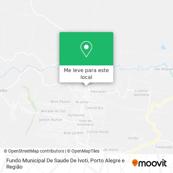 Fundo Municipal De Saude De Ivoti mapa