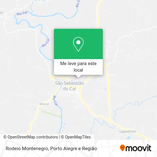 Rodeio Montenegro mapa