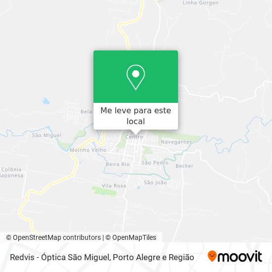 Redvis - Óptica São Miguel mapa