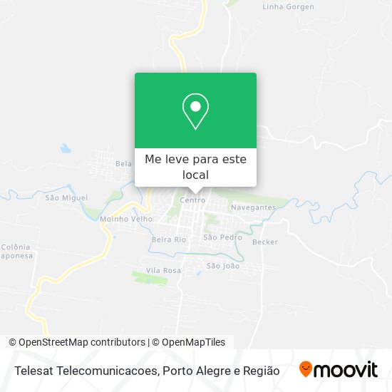 Telesat Telecomunicacoes mapa