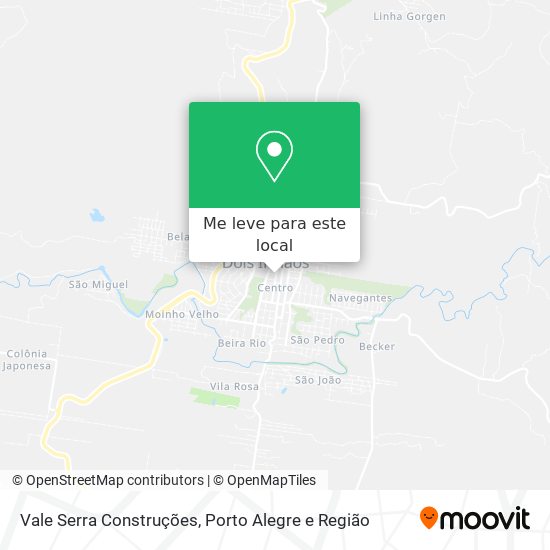 Vale Serra Construções mapa