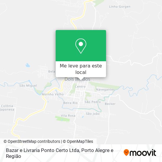 Bazar e Livraria Ponto Certo Ltda mapa