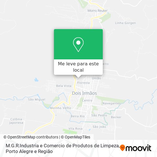 M.G.R.Industria e Comercio de Produtos de Limpeza mapa