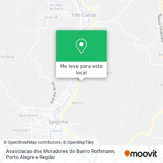 Associacao dos Moradores do Bairro Rothmann mapa