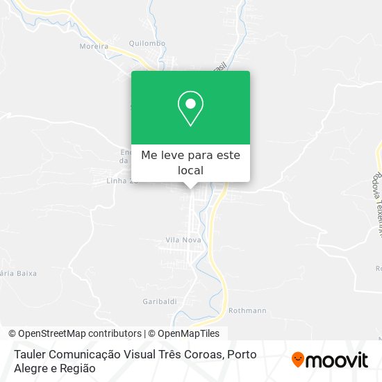 Tauler Comunicação Visual Três Coroas mapa