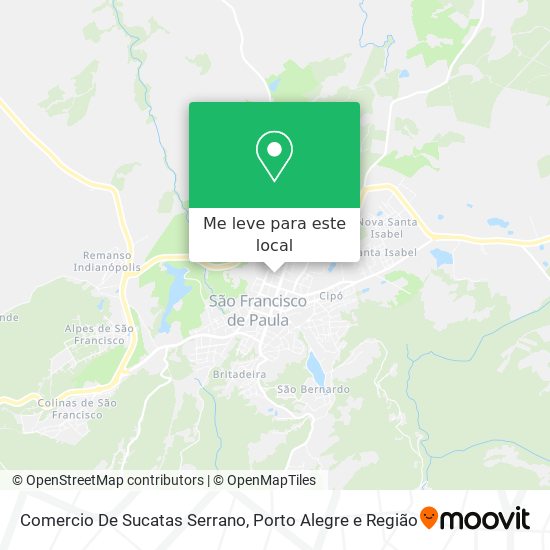 Comercio De Sucatas Serrano mapa
