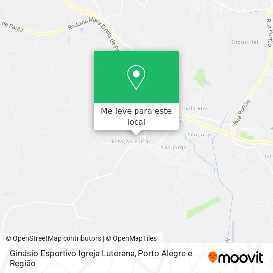 Ginásio Esportivo Igreja Luterana mapa