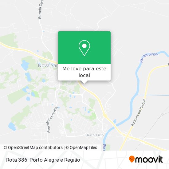 Rota 386 mapa