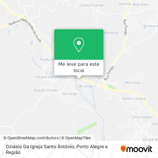 Ginásio Da Igreja Santo Antônio mapa