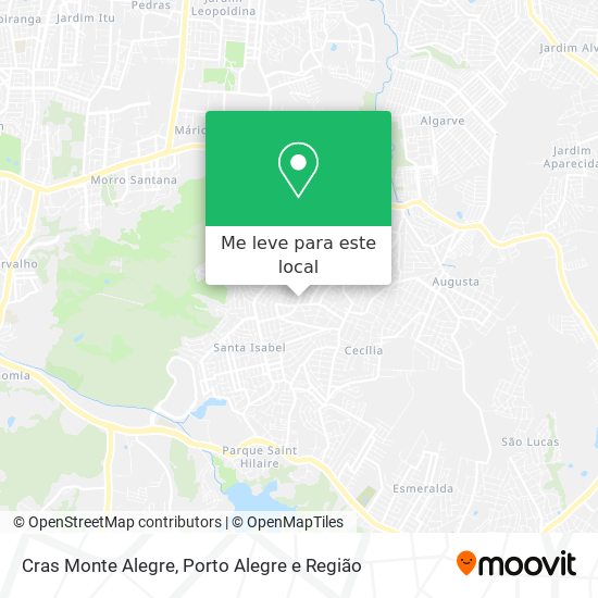 Cras Monte Alegre mapa