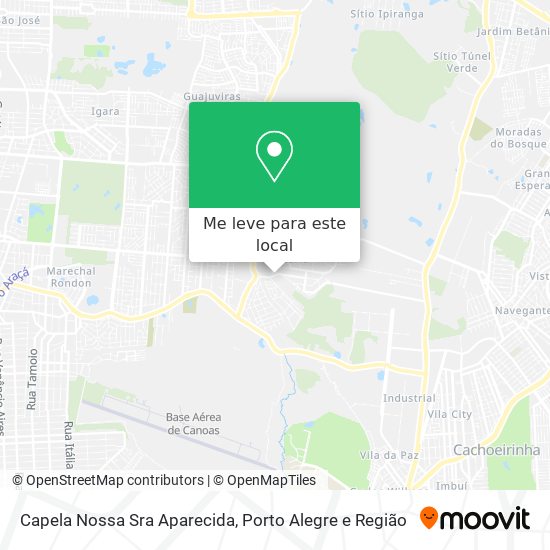 Capela Nossa Sra Aparecida mapa