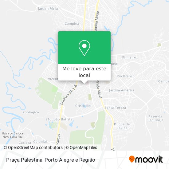 Praça Palestina mapa