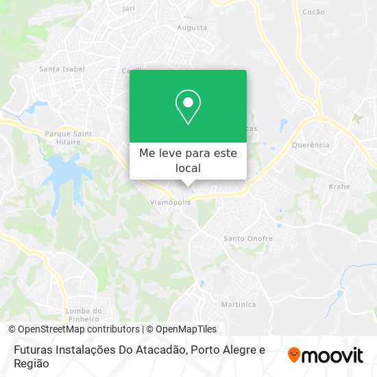 Futuras Instalações Do Atacadão mapa