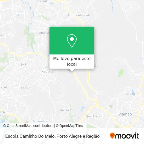 Escola Caminho Do Meio mapa