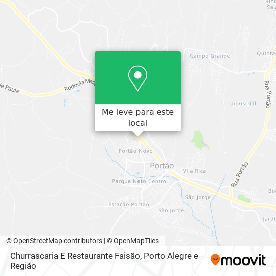 Churrascaria E Restaurante Faisão mapa