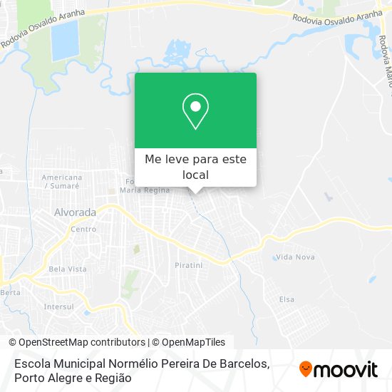 Escola Municipal Normélio Pereira De Barcelos mapa