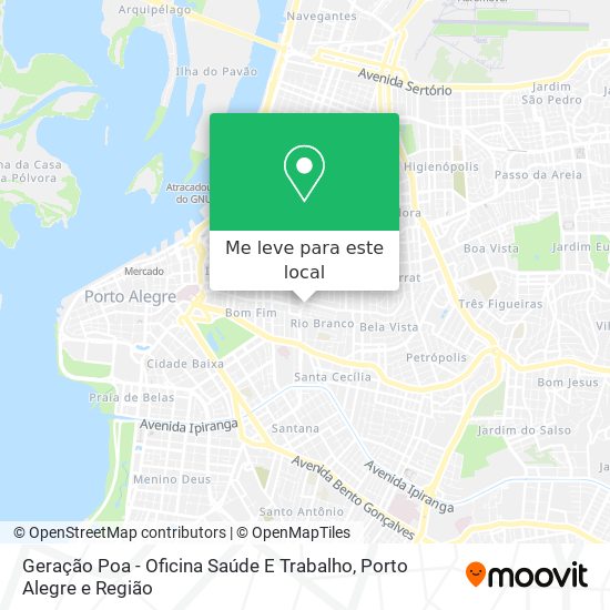 Geração Poa - Oficina Saúde E Trabalho mapa