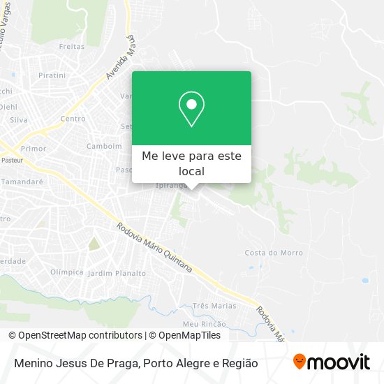 Menino Jesus De Praga mapa