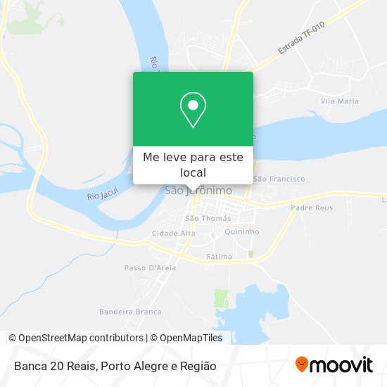 Banca 20 Reais mapa