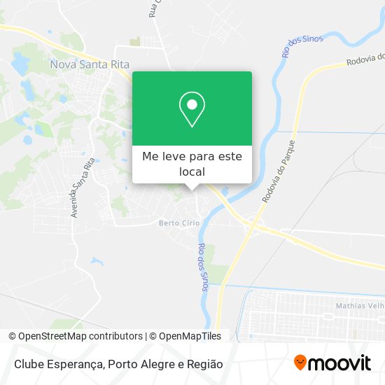 Clube Esperança mapa